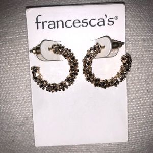 NEW Francesca’s Gold Hoop Earrings